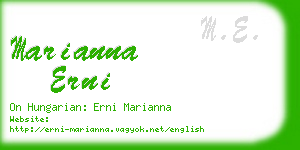 marianna erni business card